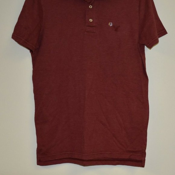 American Eagle Outfitters Men's Polo Shirt Red-NWT - Picture 3 of 3